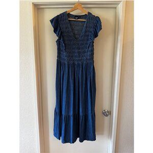 Gap denim maxi dress